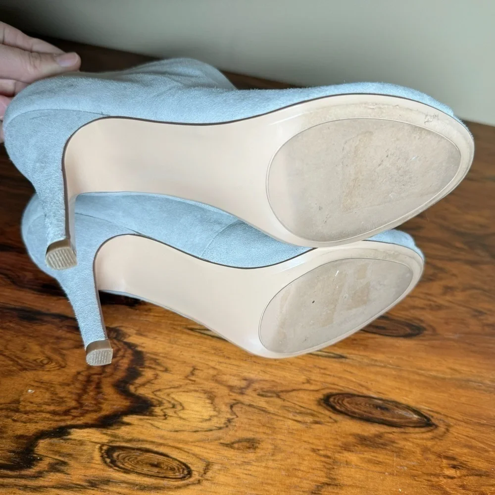 Halogen Grey Suede Leather Booties size 7 - Picture 11 of 13